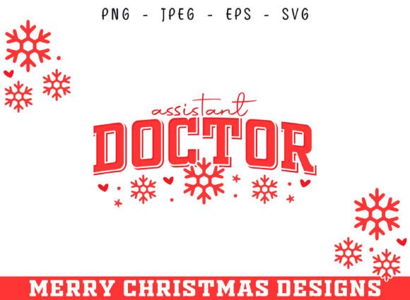 Assistant Doctor Christmas Decorative SVG Guide