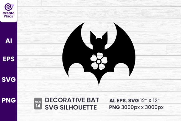 Decorative Bat Silhouette Sublimation 14 Design Guide