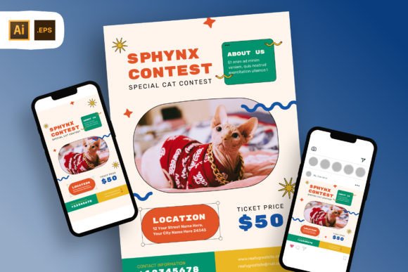 Designing a Winning Cat Contest Flyer