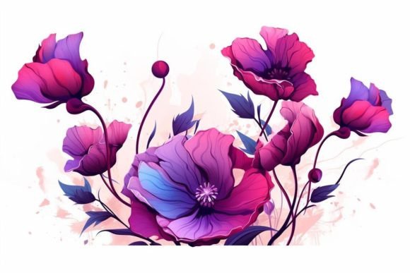 Elevate Design with Artful Blooms Wallpapers