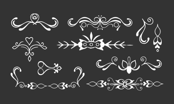 Elevate Your Designs with a Classic Ornate Decorative Border Set