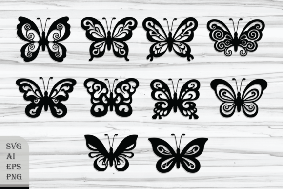 Elevate Your Designs with a Premium Set of Decorative Butterfly