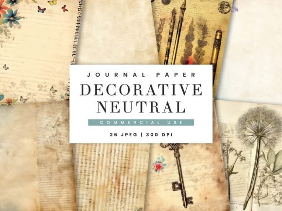 Elevating Creative Workflows with Junk Journal Decorative Neutral Paper