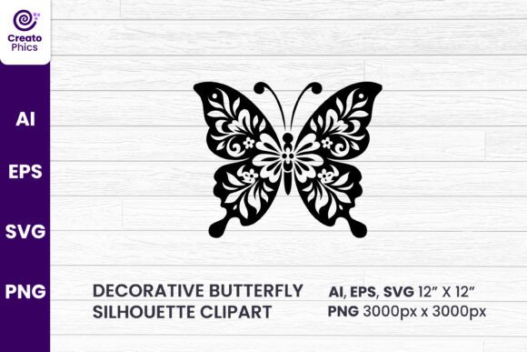 Evaluating Decorative Butterfly Silhouette Clipart for Sublimation Projects
