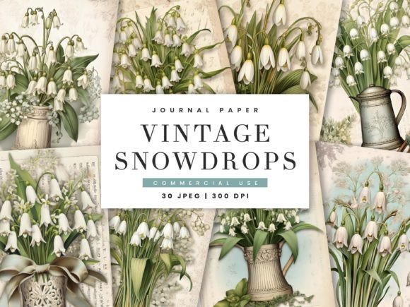 Unlocking Nostalgia: A Creative Guide to the Vintage Snowdrops Decorative Paper Pack