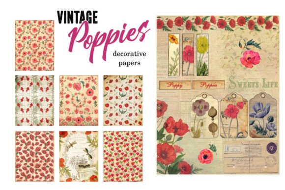 Unlocking the Art of Nostalgia: A Guide to Vintage Poppies Decorative Papers