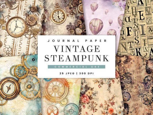 Unlocking Vintage Creativity with a Steampunk Decorative Paper Pack