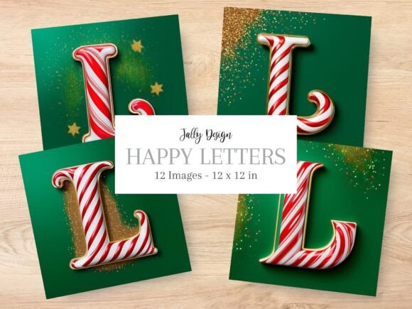 Why the Christmas Decorative Alphabet, Letter L is the Sweetest Addition to Your Holiday Designs
