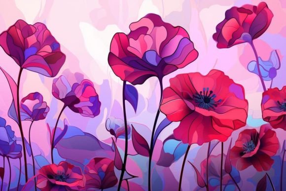 Wildflowers Decorative Wallpapers for Fresh Interiors